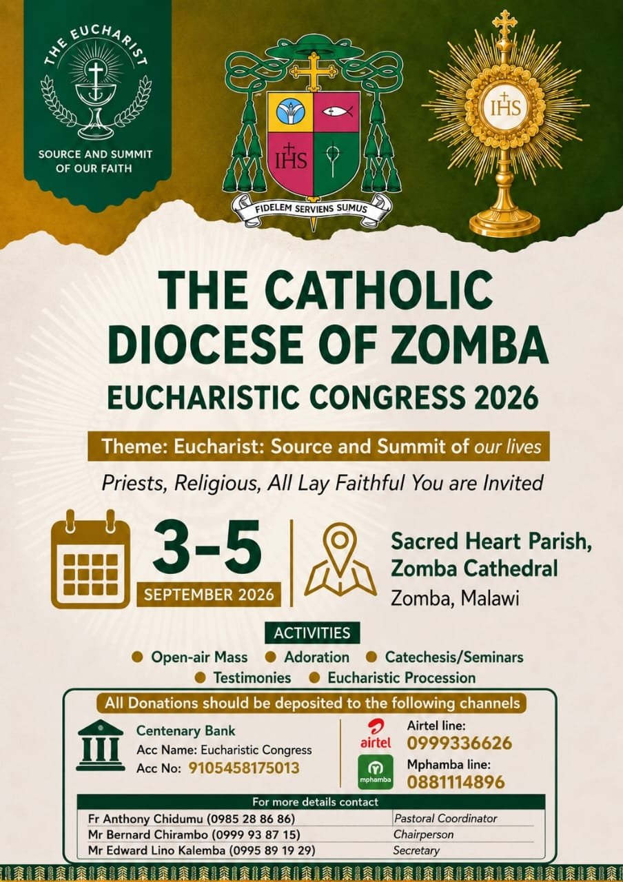 Zomba Diocese to Hold First-ever Echaristic Congress
